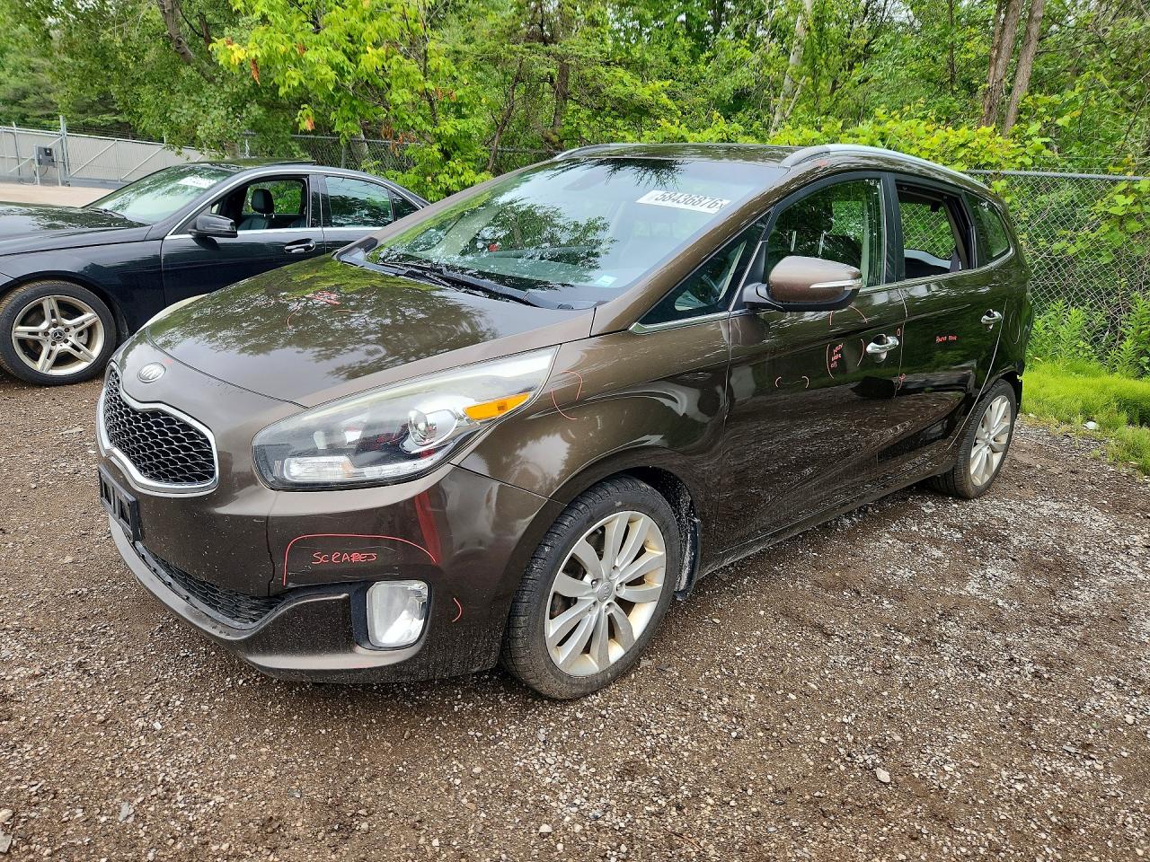 2014 Kia Rondo EX, VIN KNAHU8A39E7008009 — Rear end