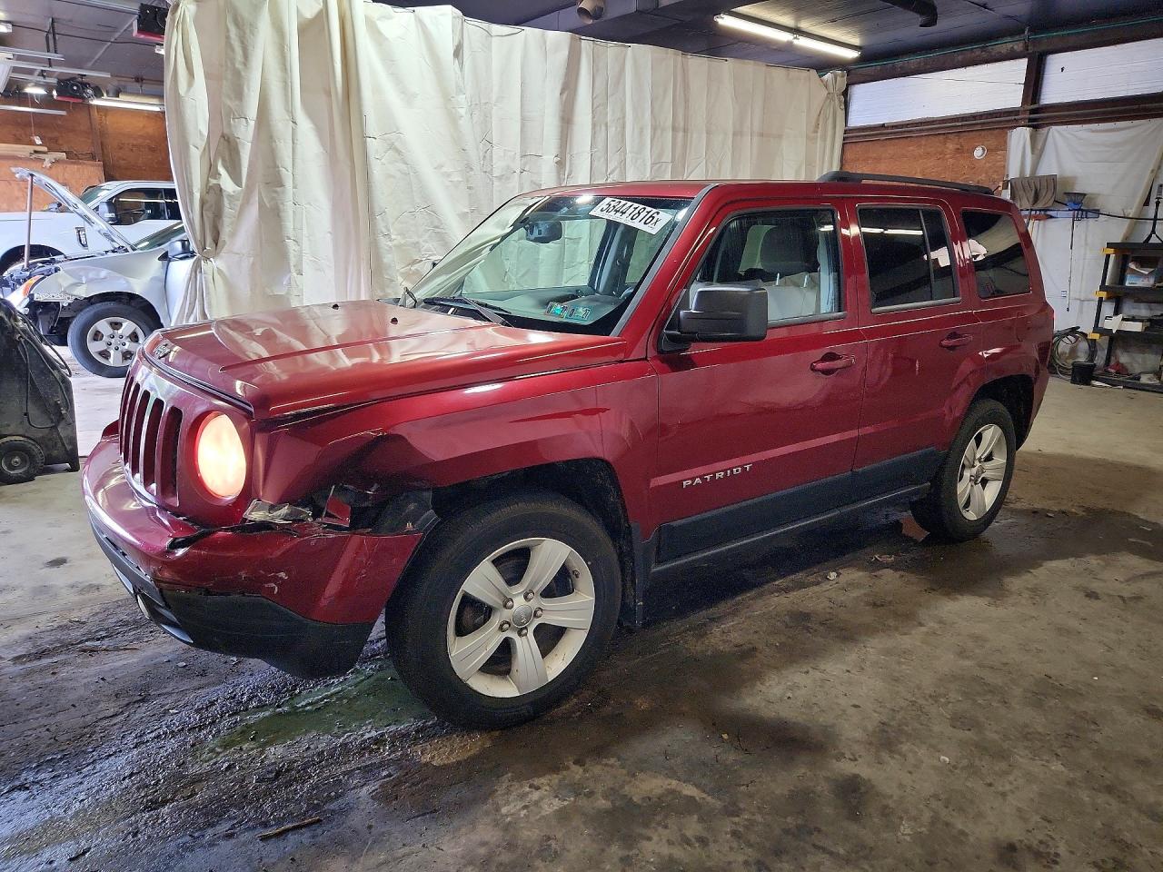 2012 Jeep Patriot Sport, VIN 1C4NJRBB0CD525255 — Front end