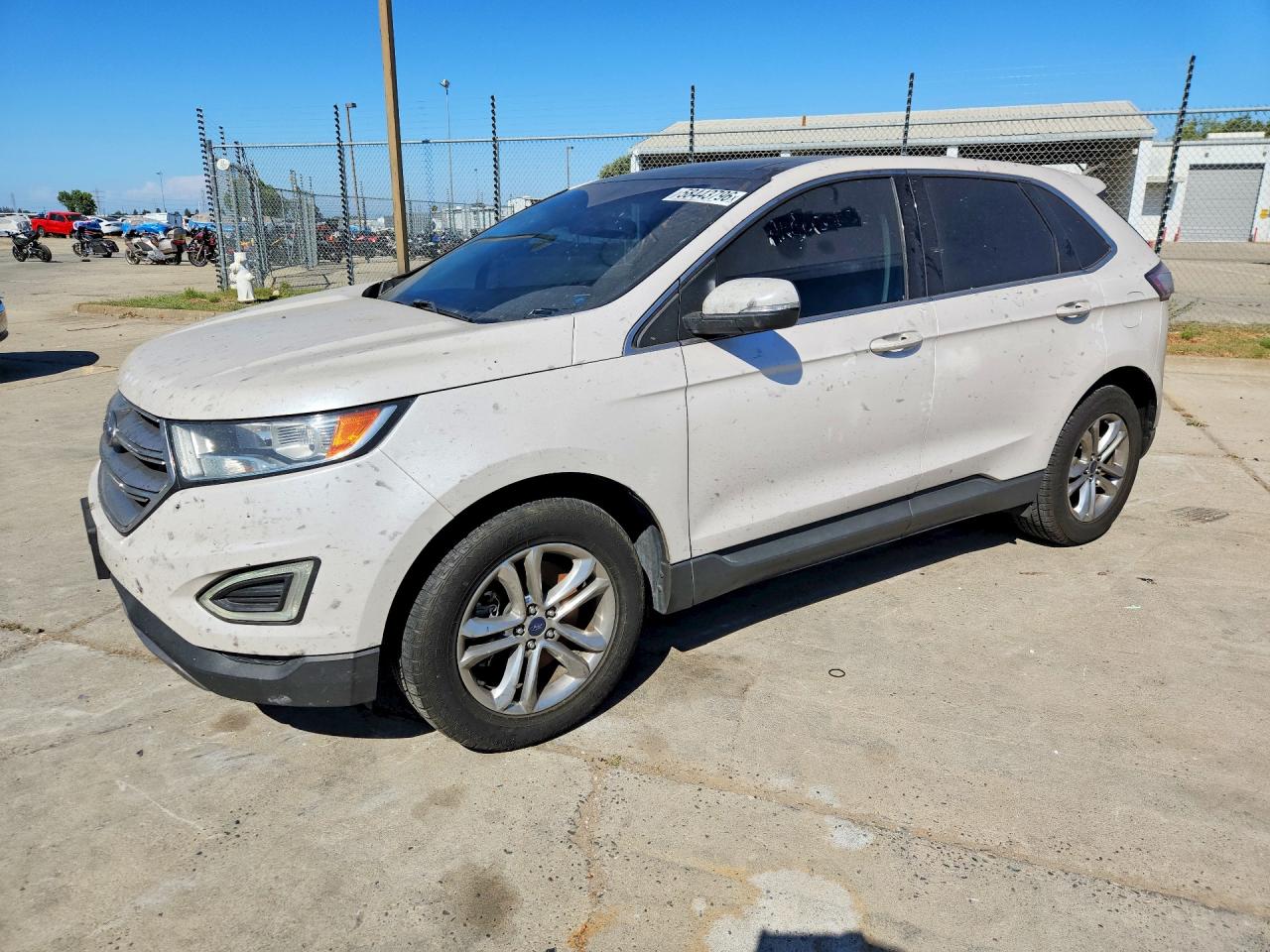 2017 Ford Edge SEL, VIN 2FMPK4J85HBC10264 — Interior fire