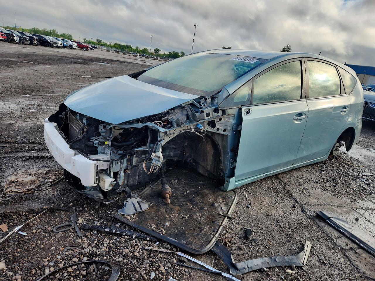 2014 Toyota Prius Three, VIN JTDZN3EU9EJ009853 — Stripped