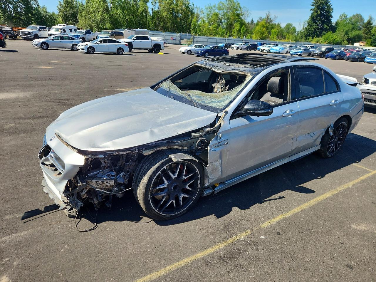 2020 Mercedes-Benz E 63 S AMG, VIN W1KZF8KB5LA824969 — Rollover