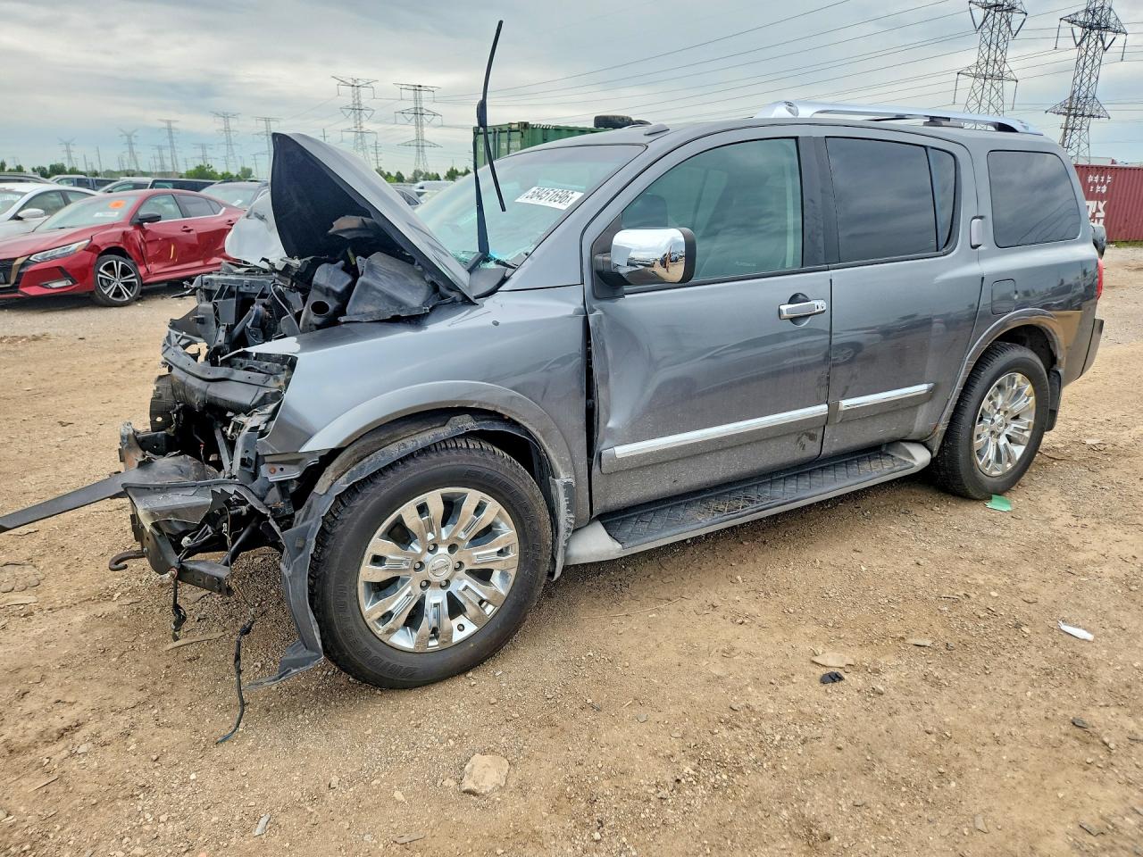 2015 Nissan Armada Platinum, VIN 5N1AA0NE7FN604741 — Front end