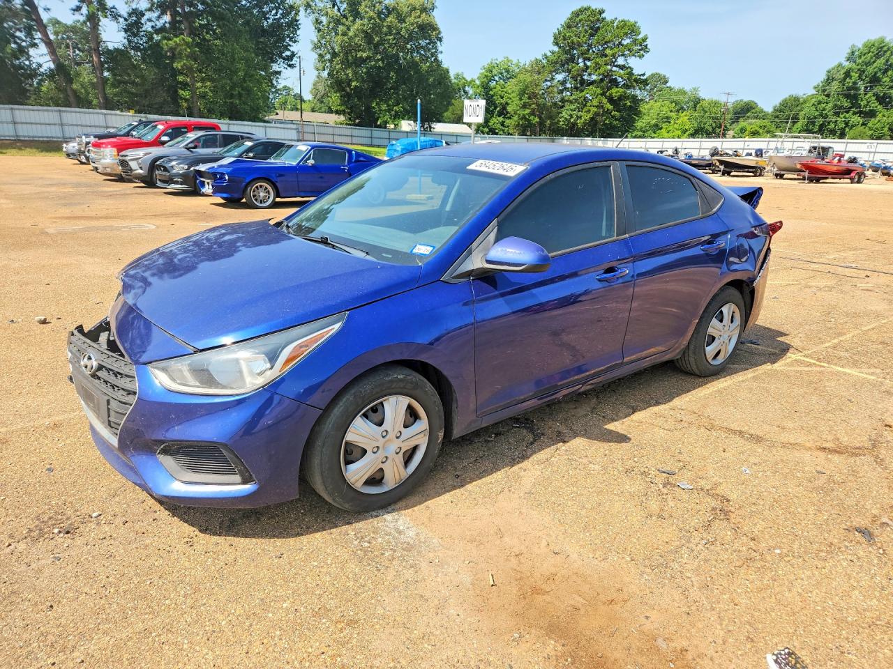 2019 Hyundai Accent SE, VIN 3KPC24A39KE076026 — Rear end