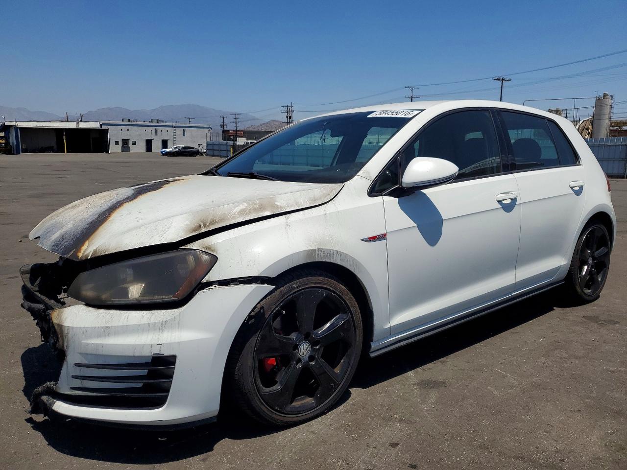 2016 Volkswagen Golf GTI S, VIN 3VW5T7AU7GM065486 — Engine fire