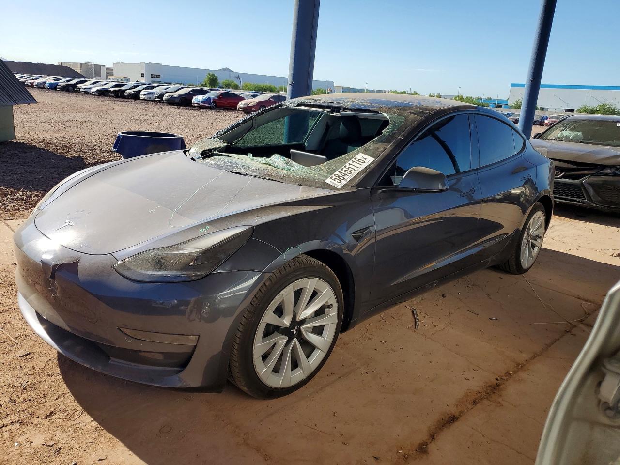 2023 Tesla Model 3 Long Range, VIN 5YJ3E1EB3PF593234 — Roof