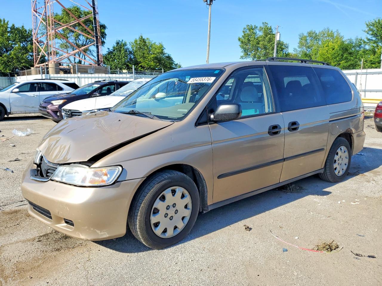 2001 Honda Odyssey LX, VIN 2HKRL18521H545481 — Front end