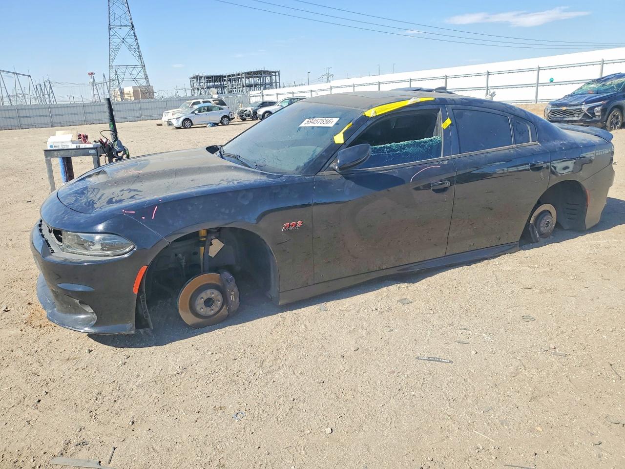 2023 Dodge Charger Scat Pack, VIN 2C3CDXGJ6PH643004 — Vandalism