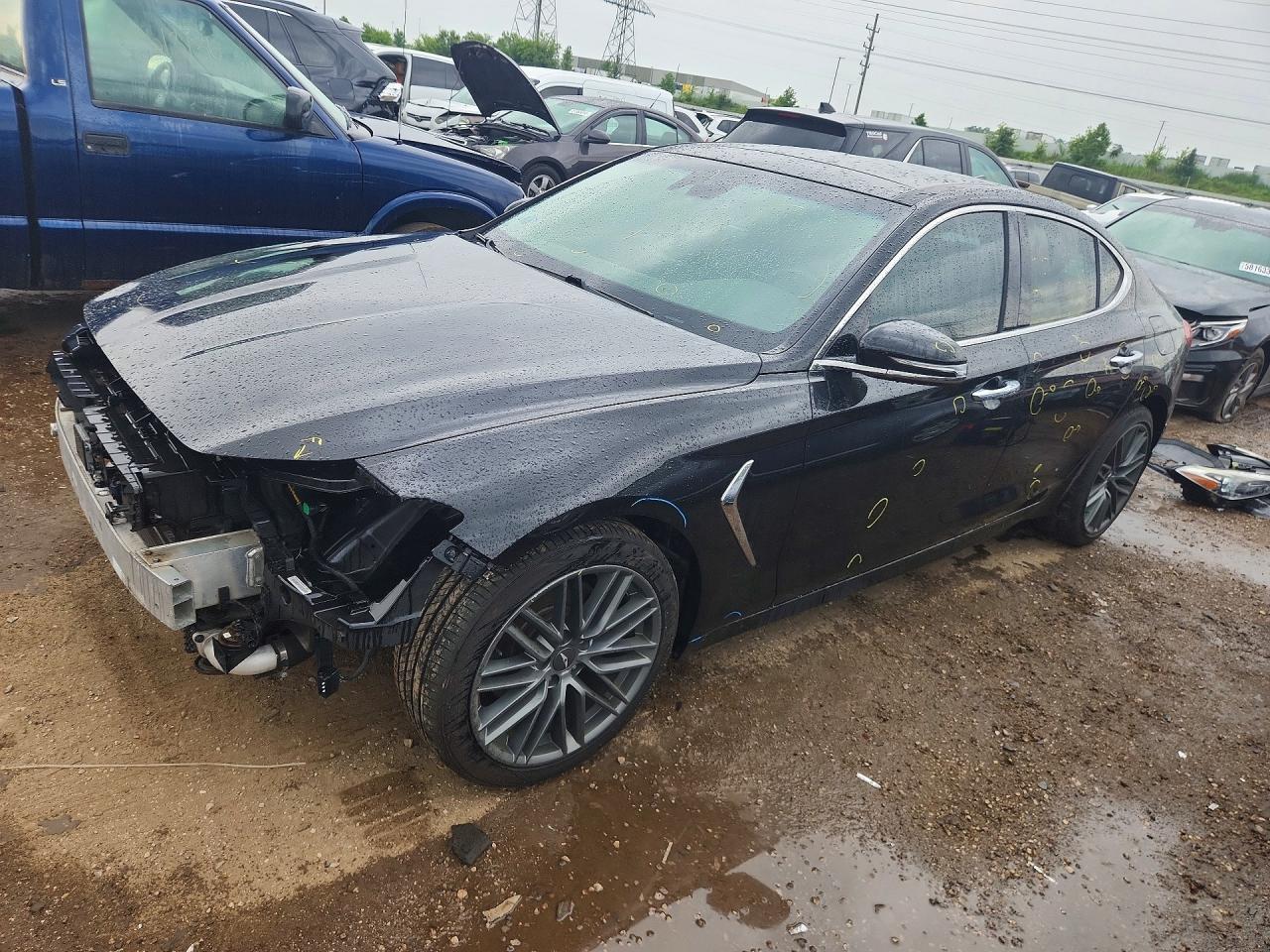 2019 Genesis G70 Advanced, VIN KMTG34LA1KU035239 — Перед