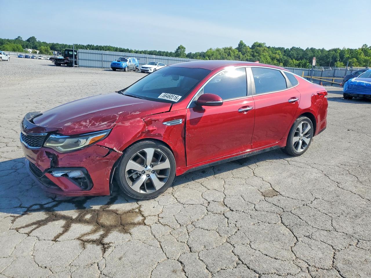 2019 Kia Optima S, VIN 5XXGT4L35KG367268 — Front end