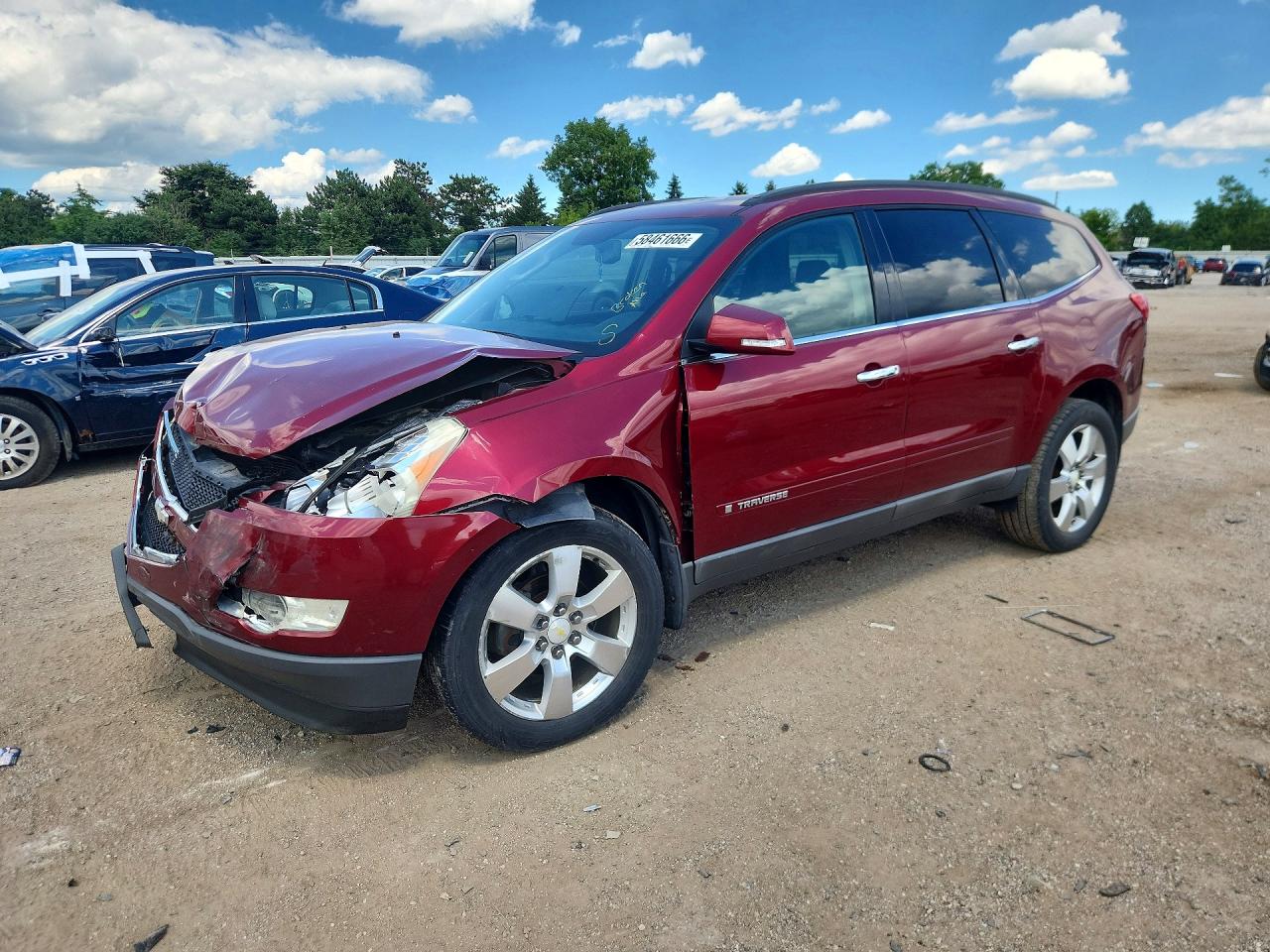 2009 Chevrolet Traverse 1LT, VIN 1GNER23D69S178932 — Front end