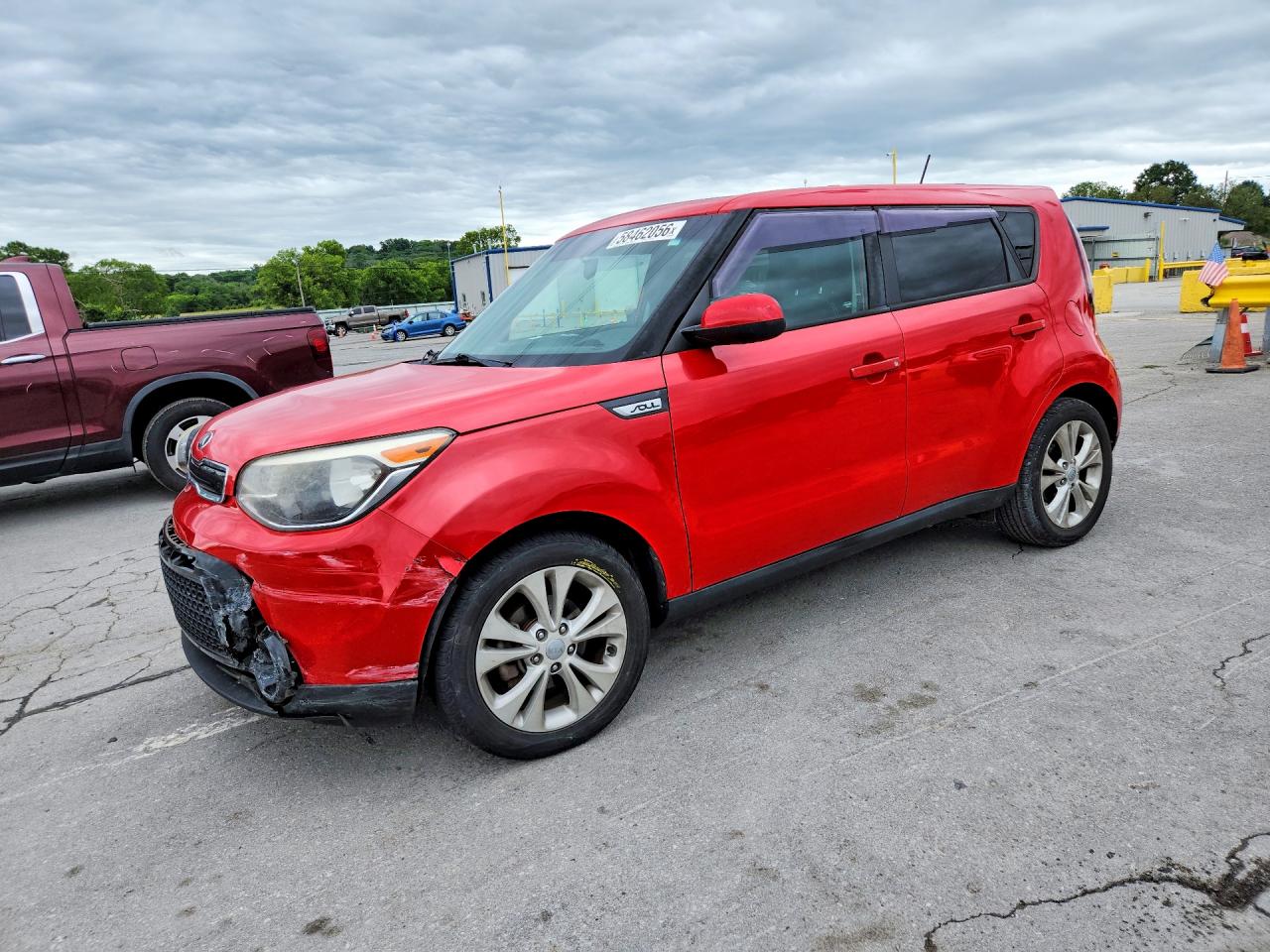 2016 Kia Soul +, VIN KNDJP3A57G7864511 — Front end
