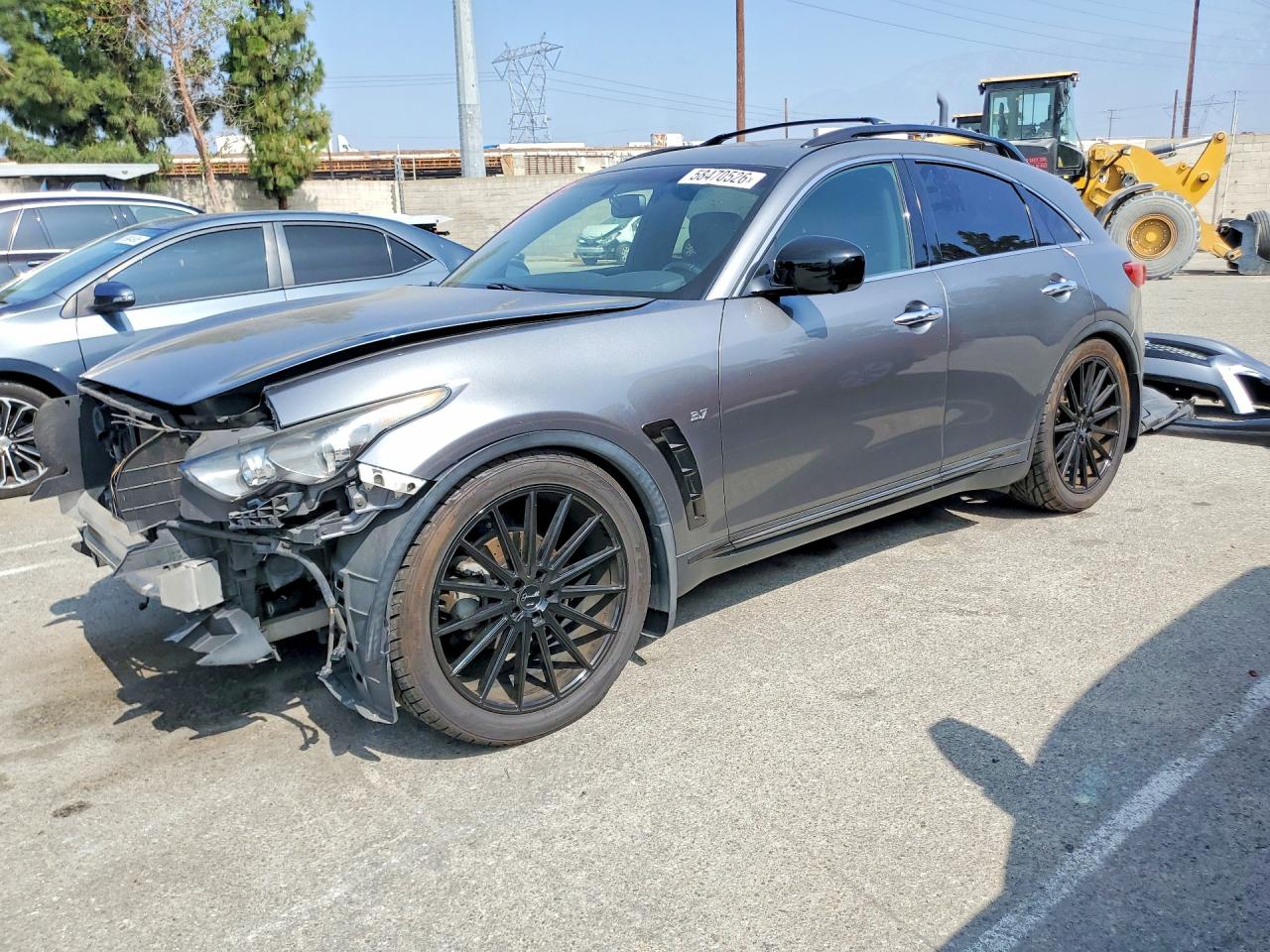 2017 Infiniti QX70, VIN JN8CS1MW4HM410594 — Front end