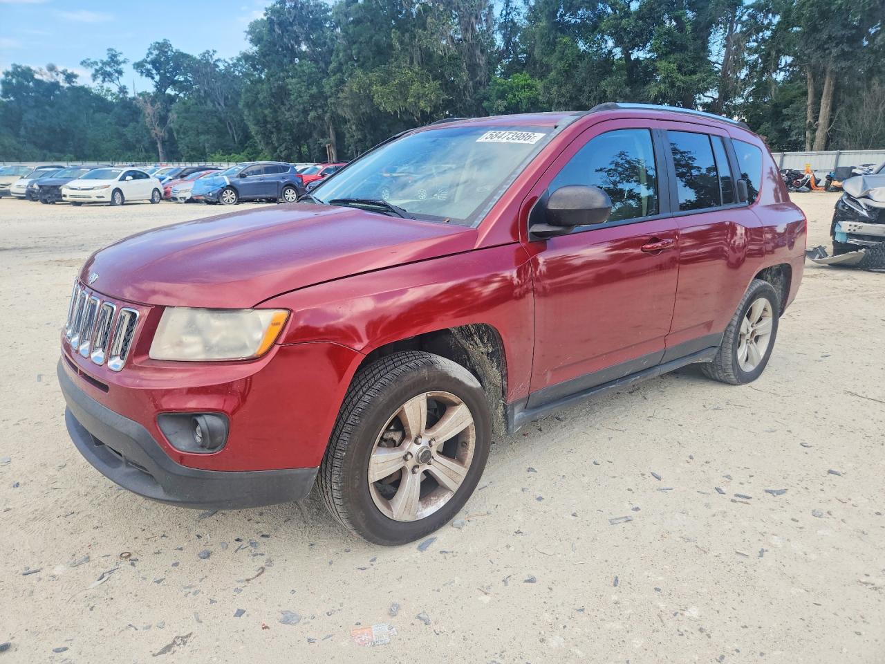2012 Jeep Compass Latitude, VIN 1C4NJDEB5CD525153 — Front end