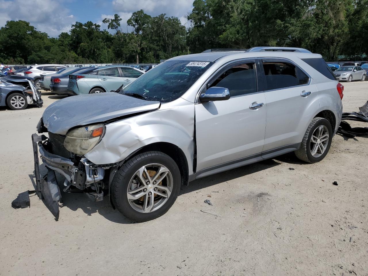 2016 Chevrolet Equinox LTZ, VIN 2GNALDEK5G6299667 — Front end
