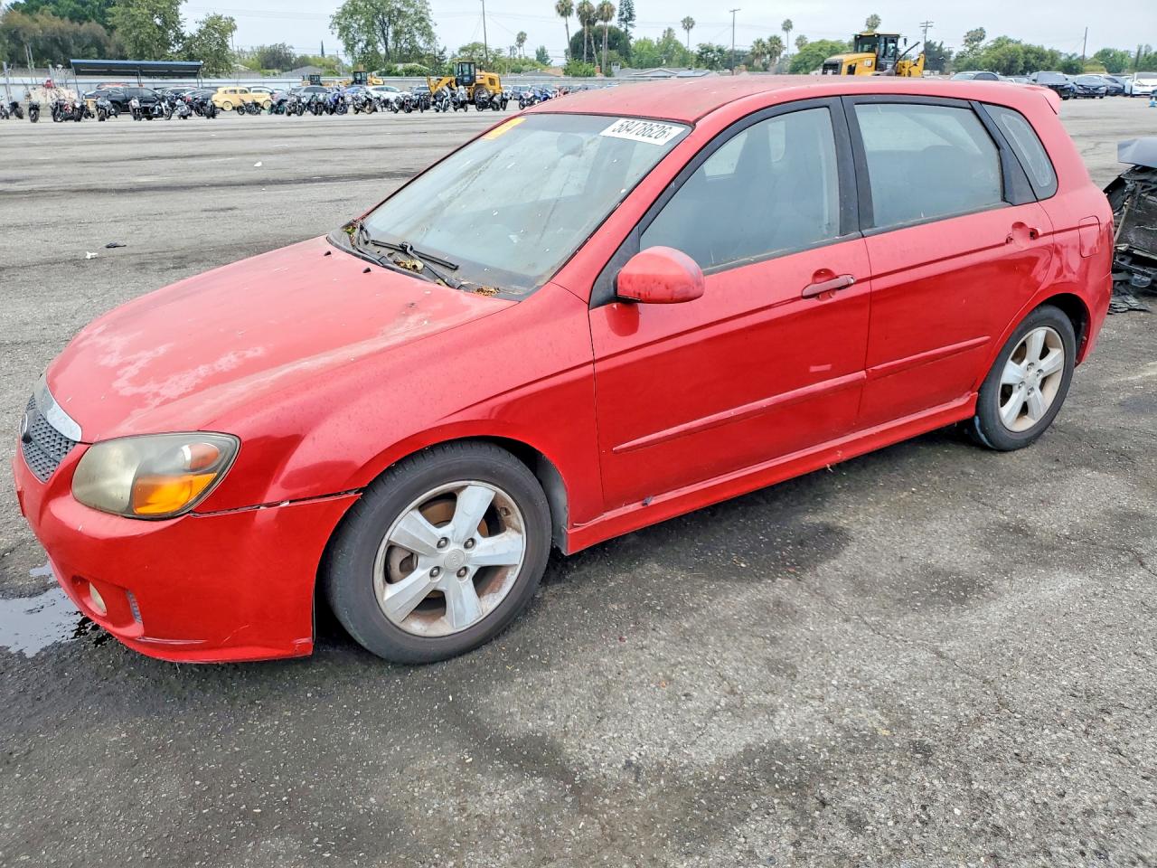 2008 Kia Spectra, VIN KNAFE161885013625 — Механическое