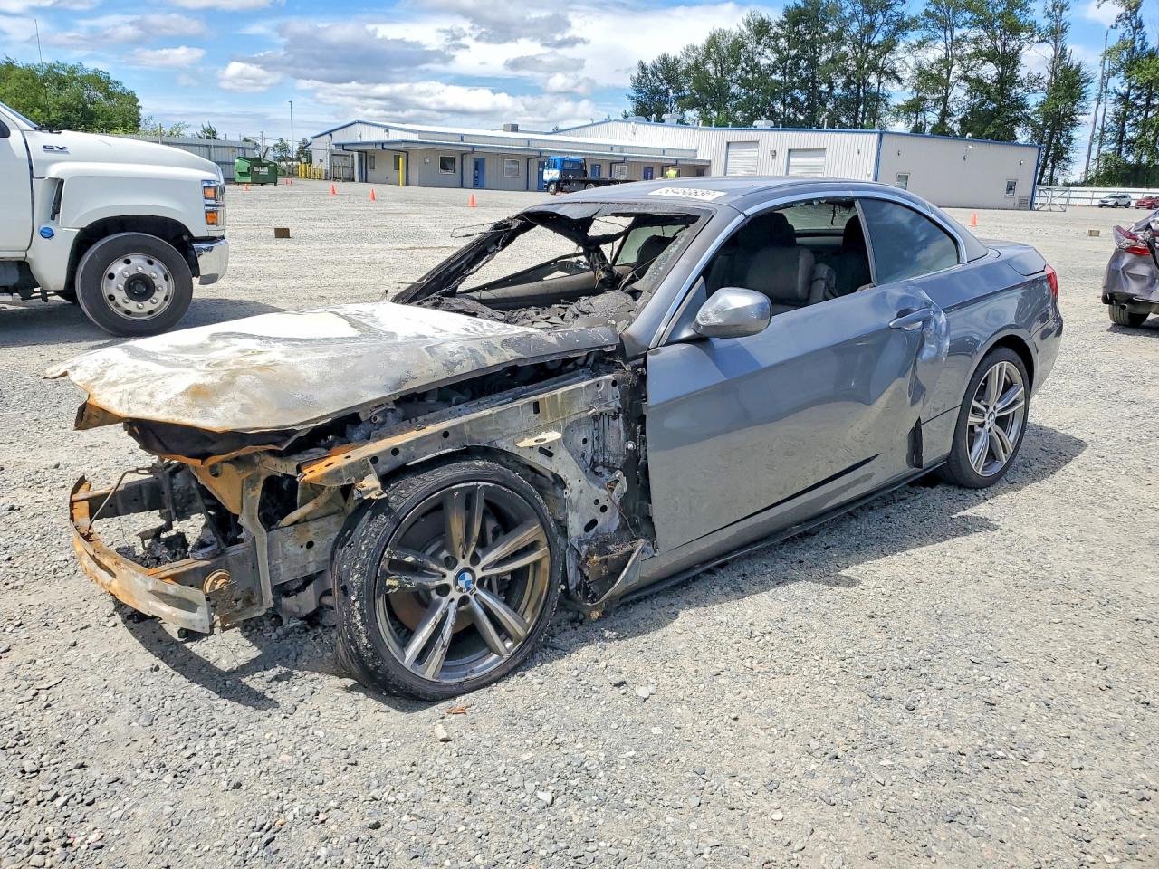 2011 BMW 3 Series 335i, VIN WBADX7C50BE581127 — Engine fire