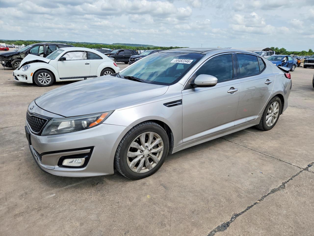 2015 Kia Optima EX, VIN 5XXGN4A79FG442804 — Rear end