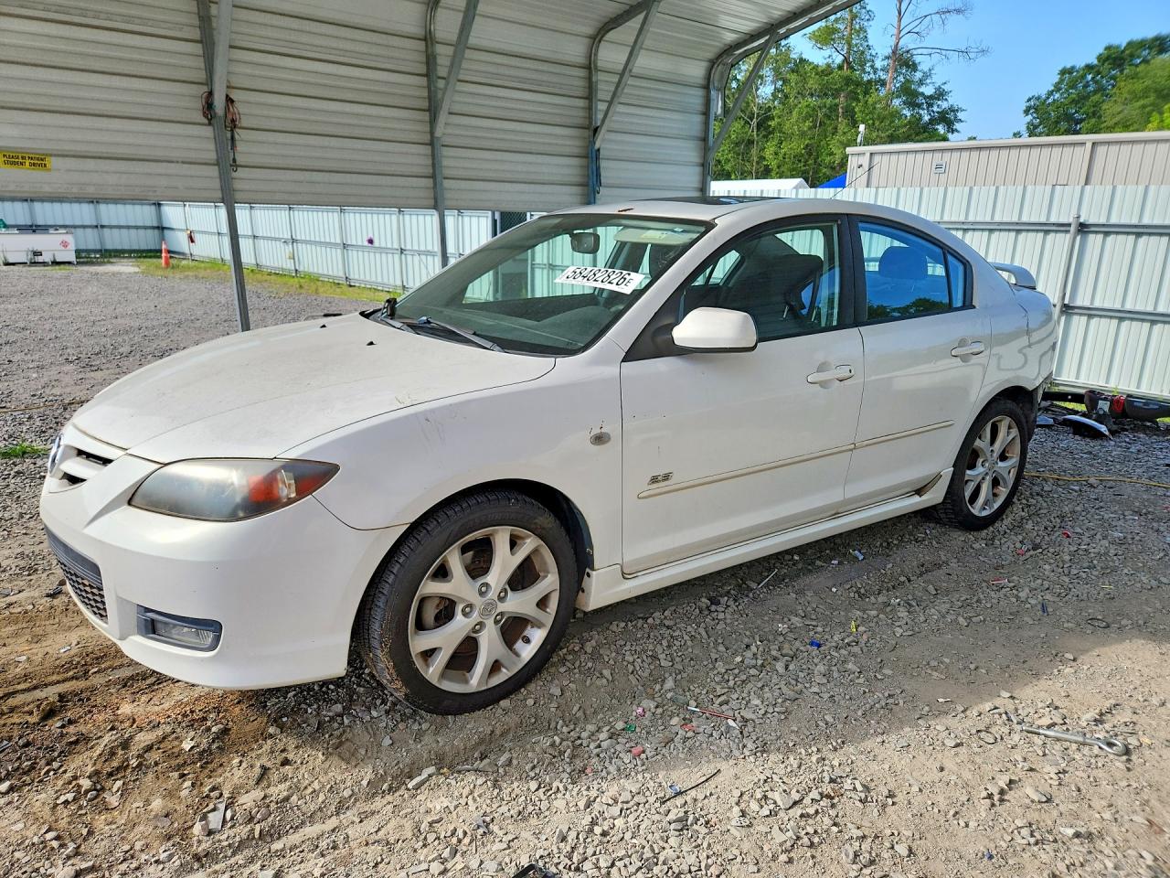 2007 Mazda 3 S Grand Touring, VIN JM1BK323771700534 — Rear end