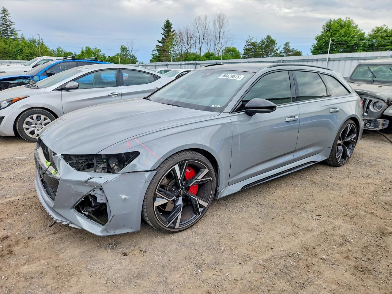 2022 Audi RS 6, VIN WUA1CBF29NN903406 — Front end
