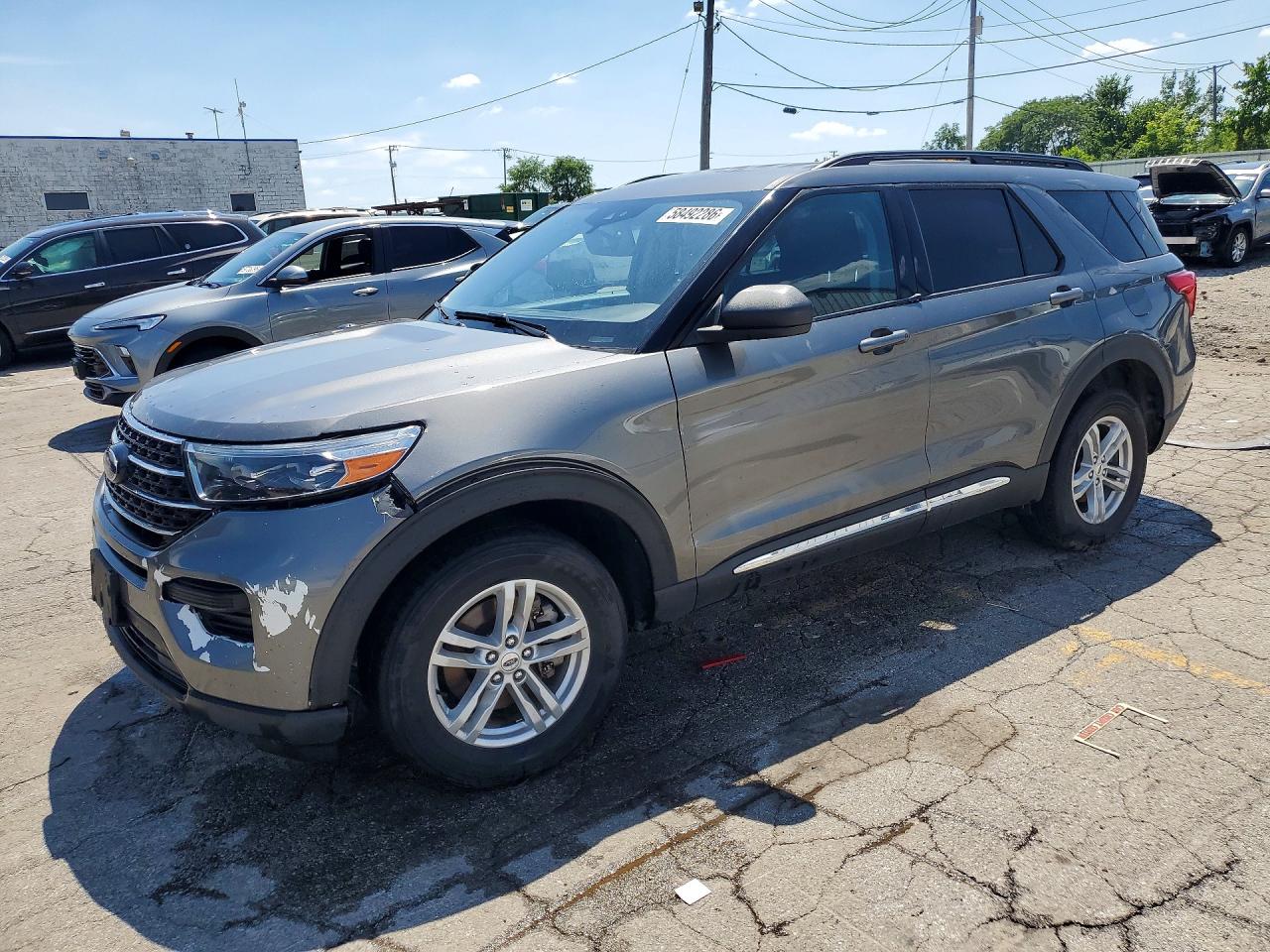 2023 Ford Explorer XLT, VIN 1FMSK8DH9PGA10024 — Front end
