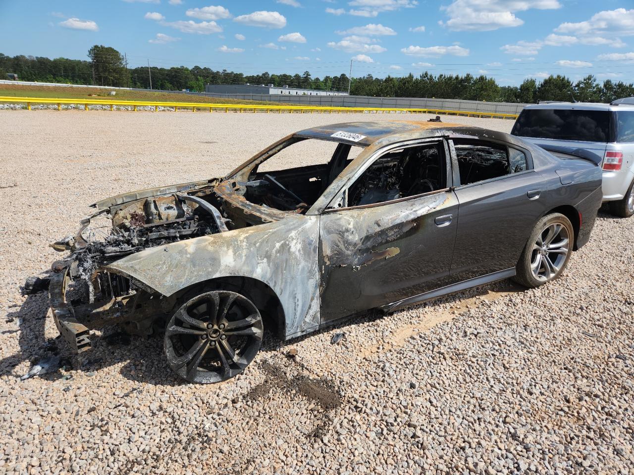 2021 Dodge Charger R/T, VIN 2C3CDXCT2MH648381 — Burn