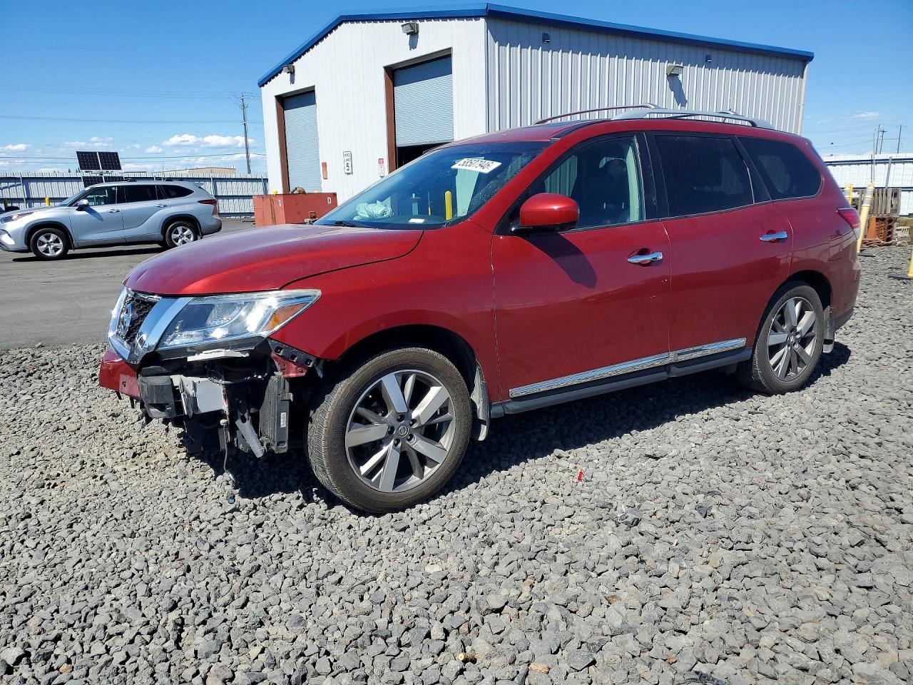 2014 Nissan Pathfinder Platinum, VIN 5N1AR2MM3EC730540 — Undercarriage