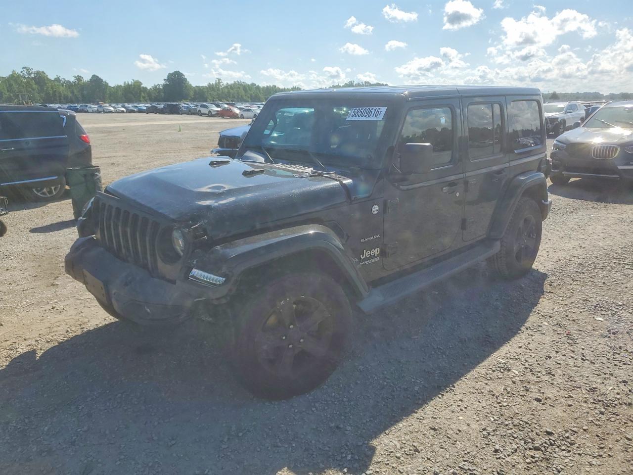 2018 Jeep Wrangler Unlimited Sahara, VIN 1C4HJXEG6JW245074 — Front end