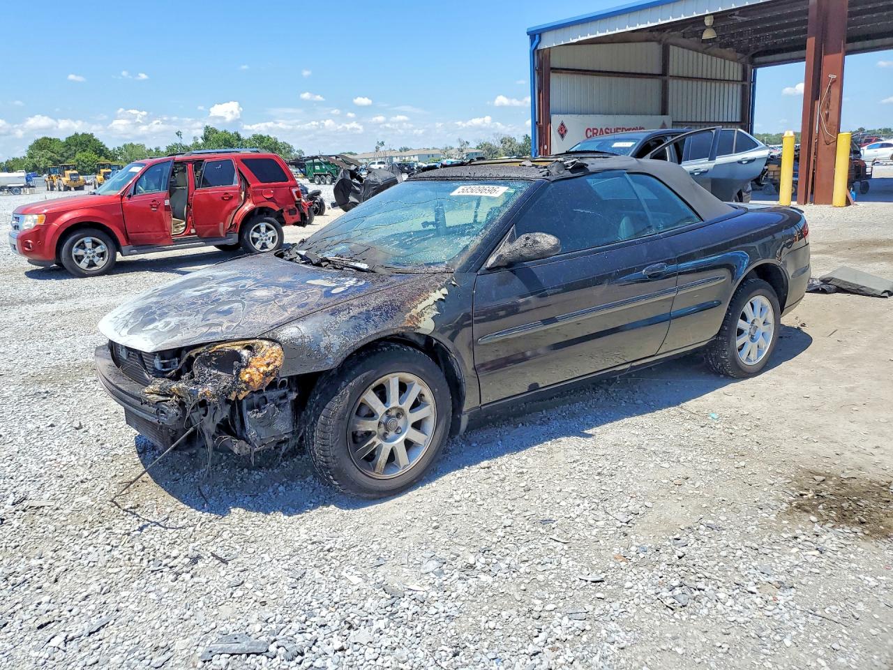 2004 Chrysler Sebring GTC, VIN 1C3EL75R04N349234 — Burn