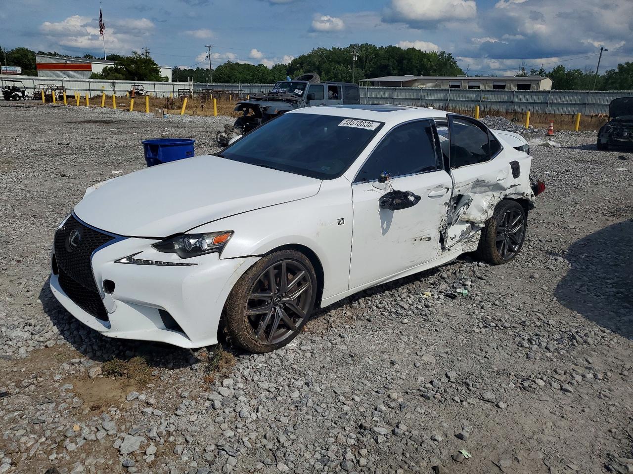 2016 Lexus IS 200t, VIN JTHBA1D26G5010275 — Rear end