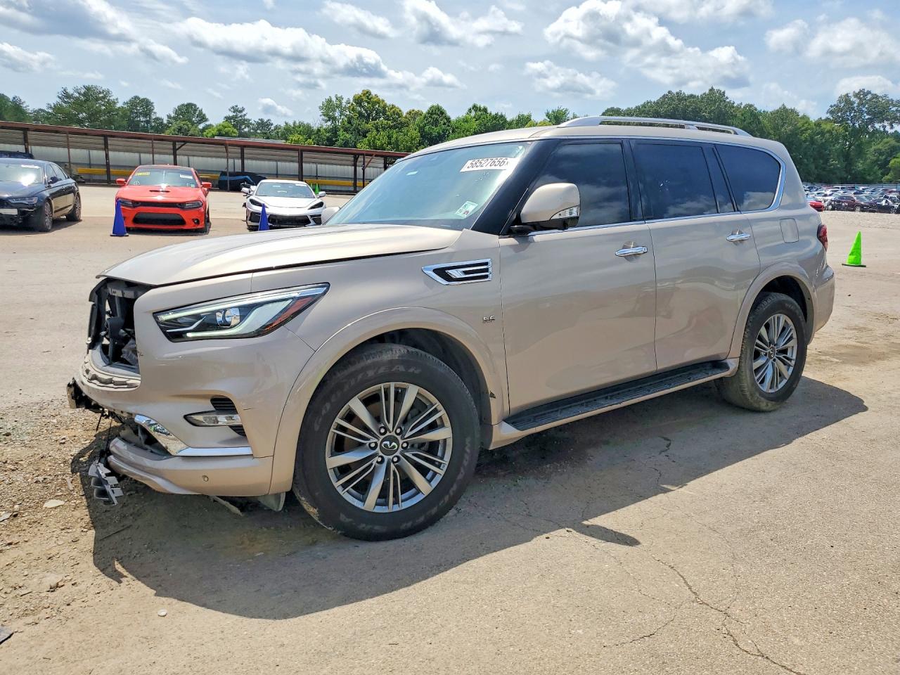 2018 Infiniti QX80, VIN JN8AZ2NFXJ9663175 — Front end