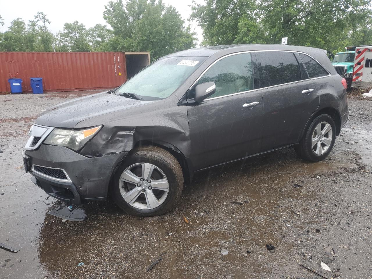 2011 Acura MDX Technology, VIN 2HNYD2H63BH509651 — Undercarriage