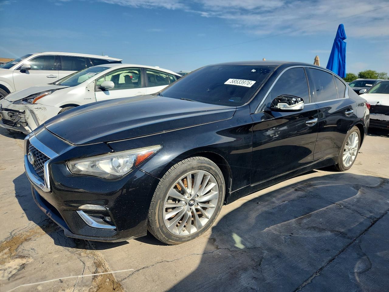 2019 Infiniti Q50 Signature Edition, VIN JN1EV7AP8KM517654 — Rear end