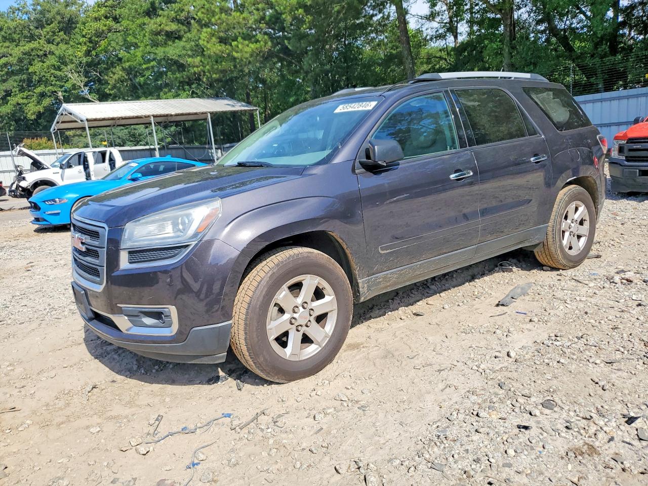 2015 GMC Acadia SLE, VIN 1GKKRPKD5FJ358127 — Rear end