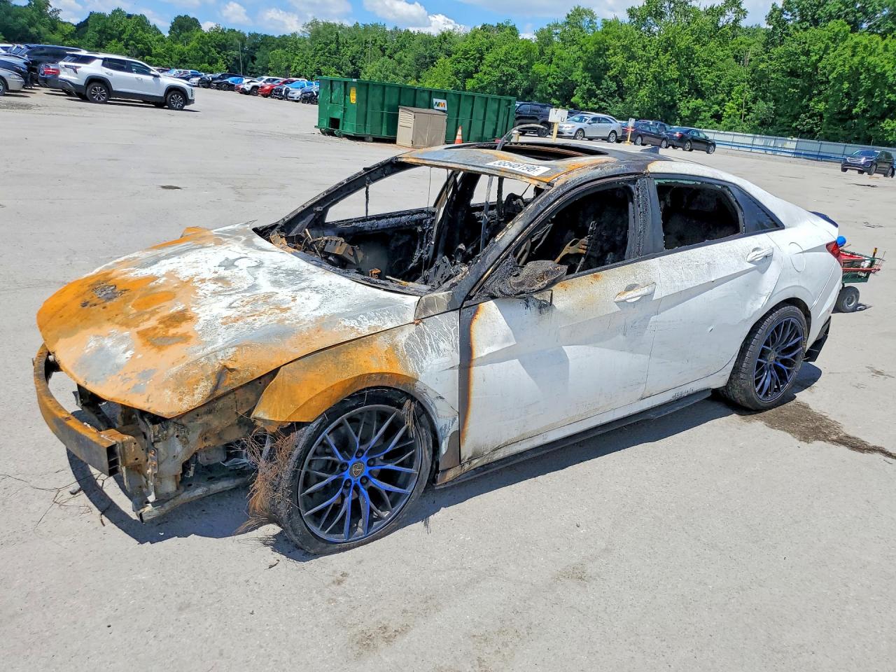 2023 Hyundai Elantra N Line, VIN KMHLR4AF7PU586448 — Burn