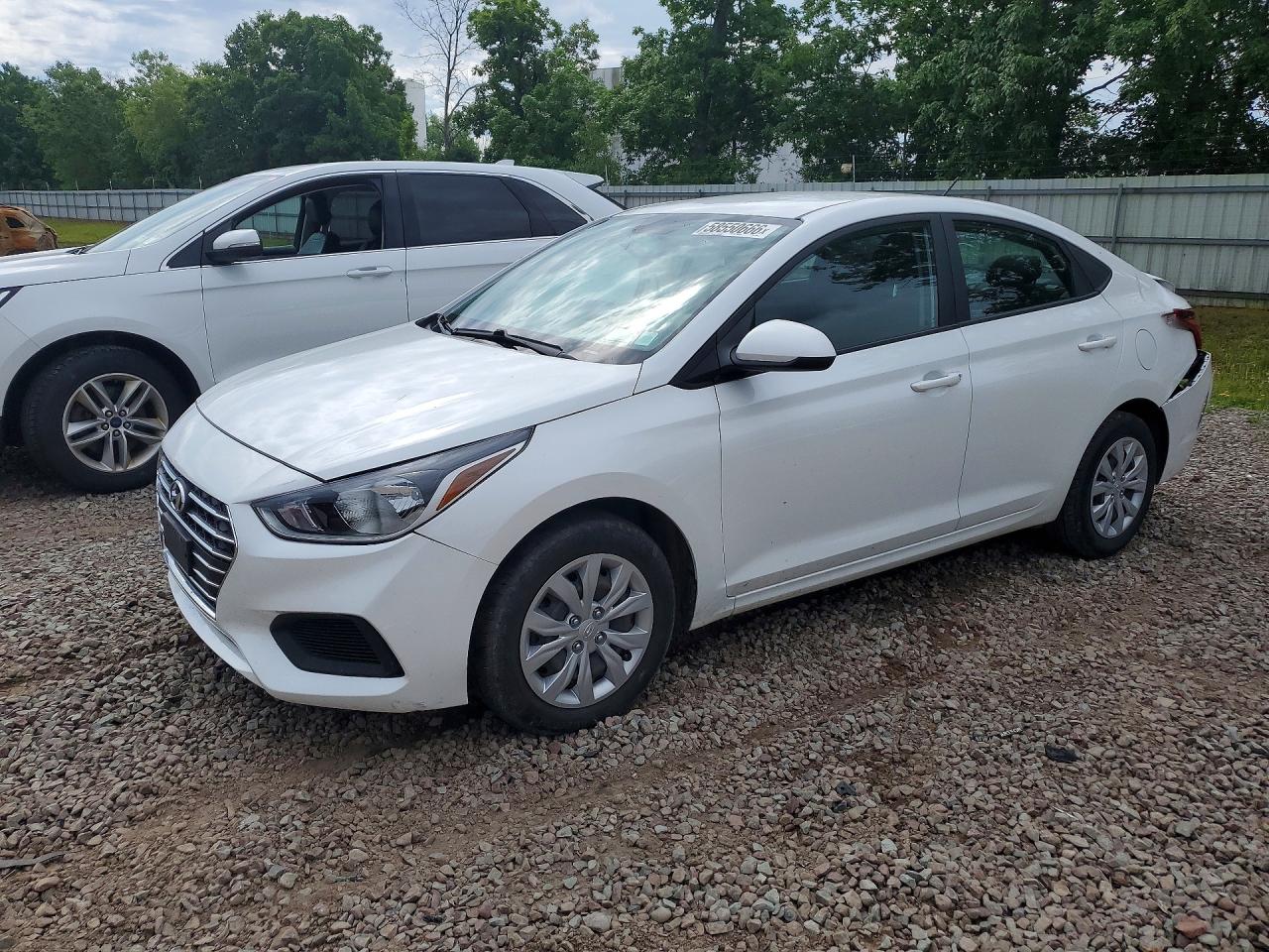 2022 Hyundai Accent SEL, VIN 3KPC24A61NE158993 — Rear end
