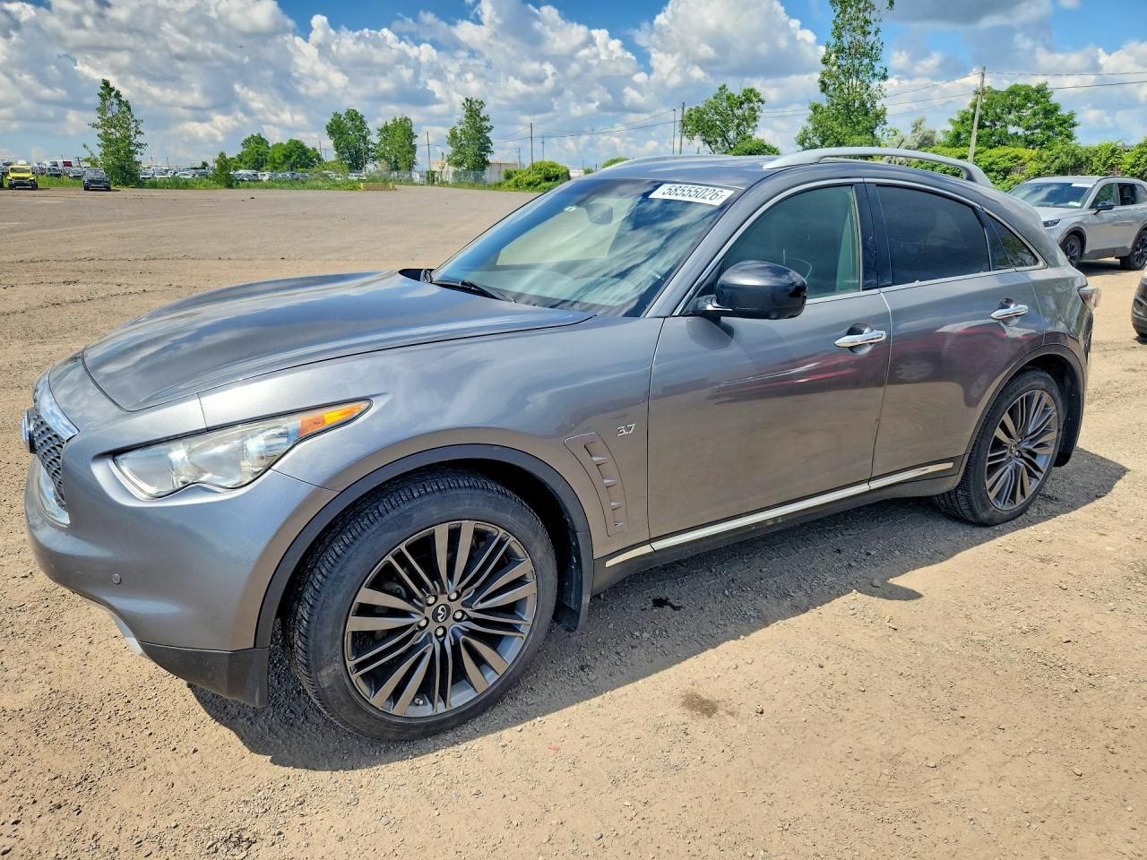 2017 Infiniti QX70, VIN JN8CS1MW9HM410803 — Missing or altered VIN