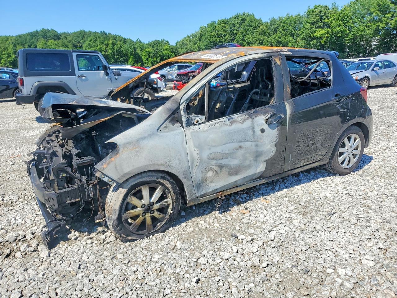 2015 Toyota Yaris L, VIN VNKKTUD3XFA024862 — Burn