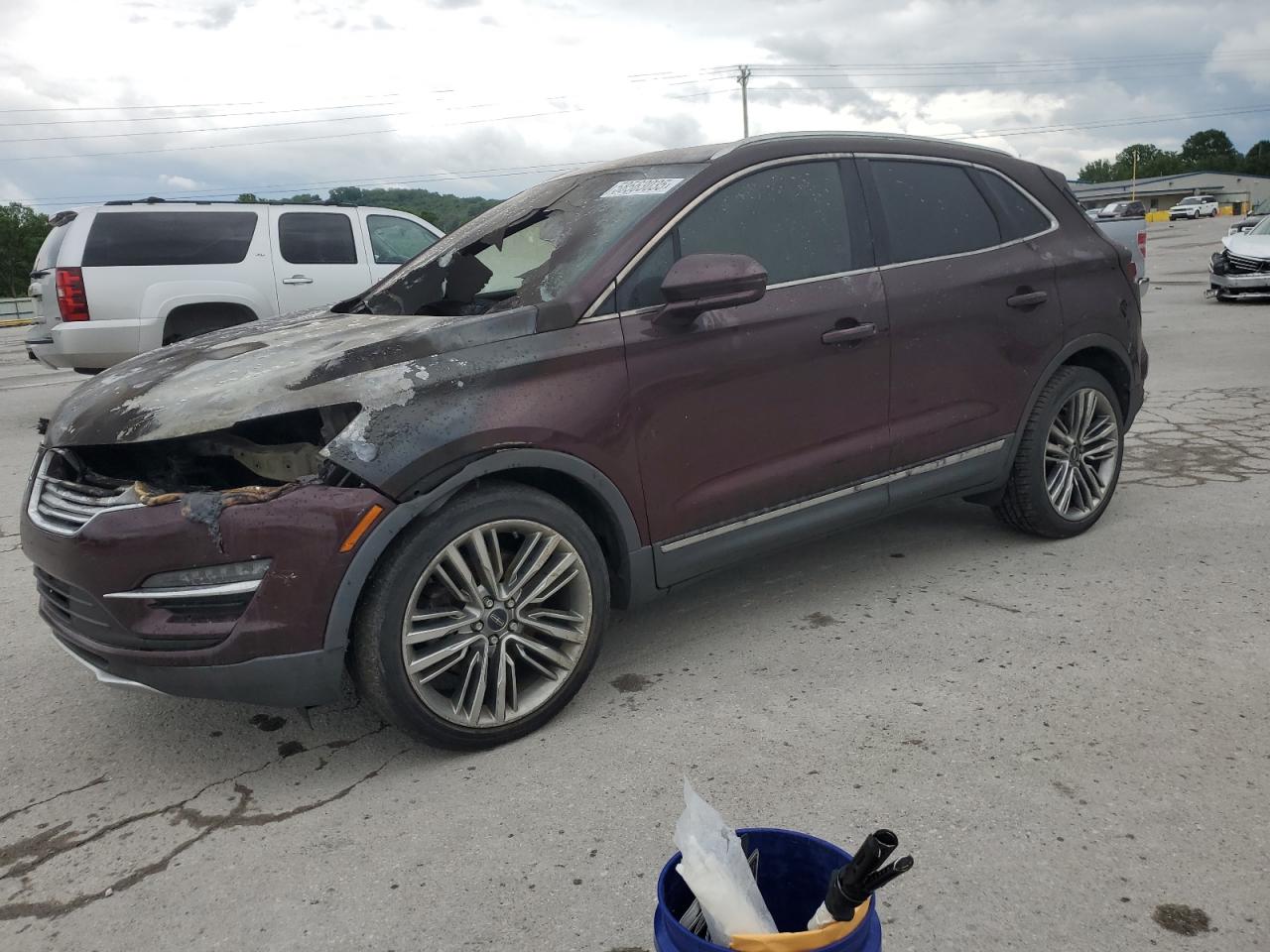 2016 Lincoln MKC Reserve, VIN 5LMTJ3DH7GUJ31756 — Engine fire