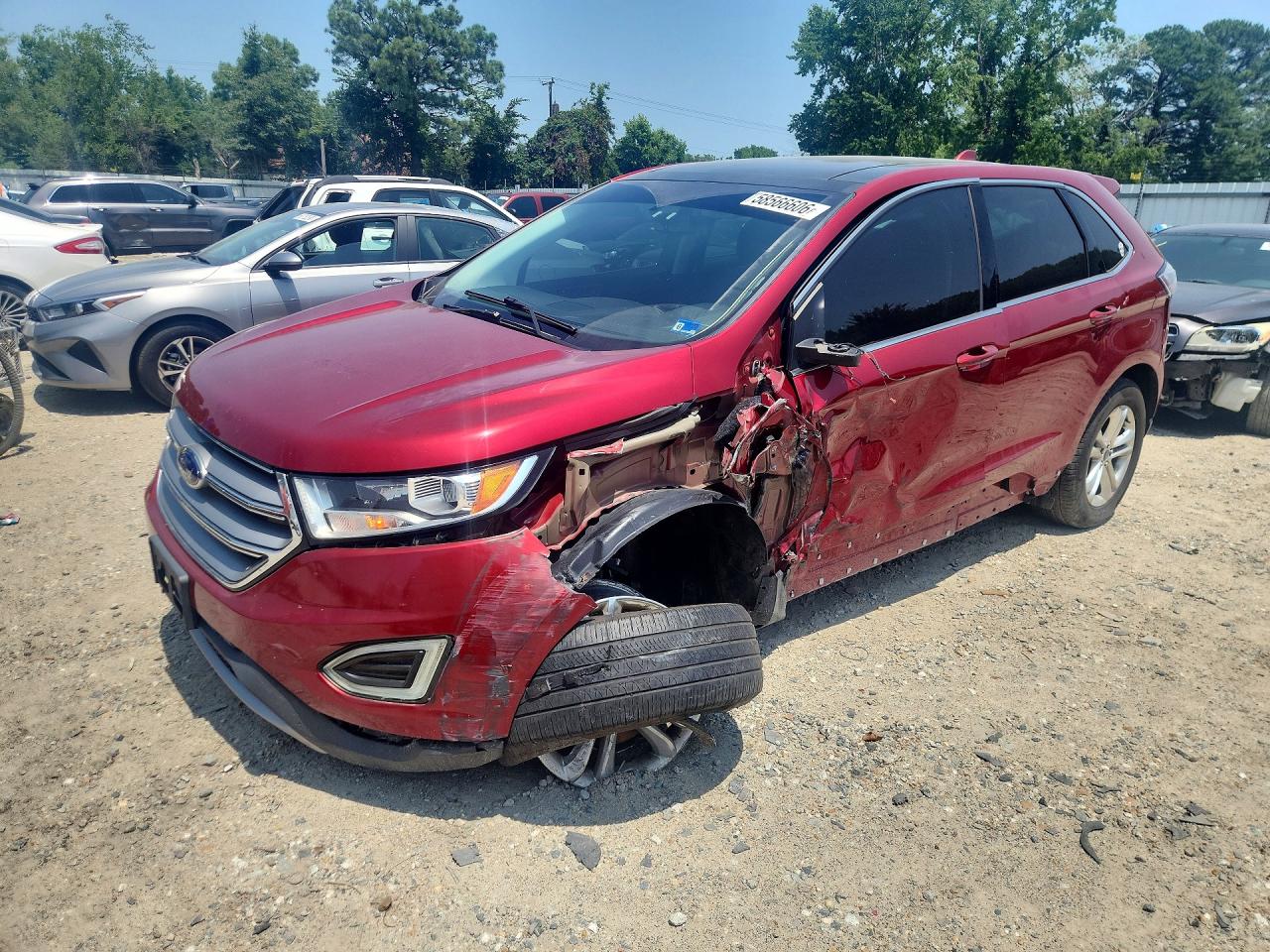 2017 Ford Edge SEL, VIN 2FMPK3J9XHBB09658 — Front end
