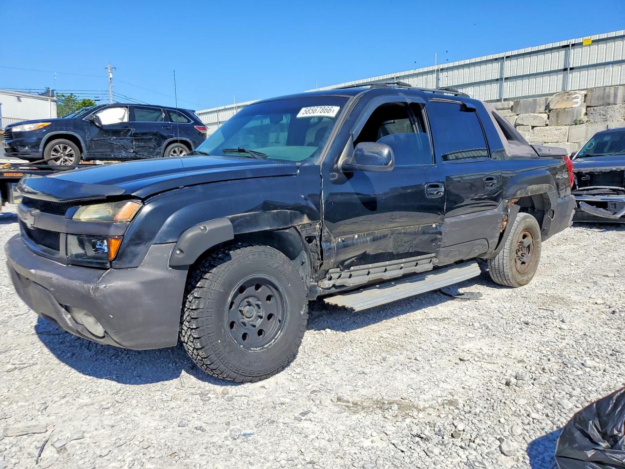 2002 Chevrolet Avalanche, VIN 3GNEK13T52G162725 — Бок