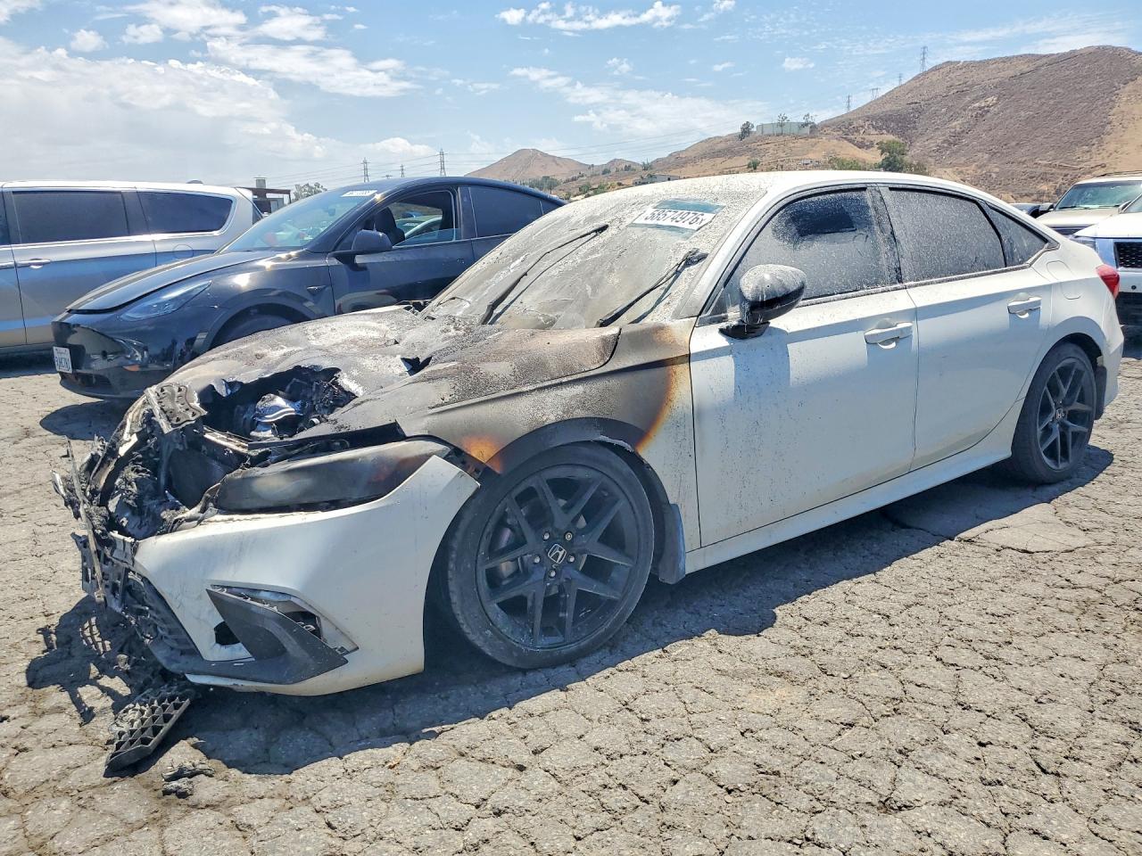 2024 Honda Civic Sport, VIN 2HGFE2F52RH560347 — Engine fire