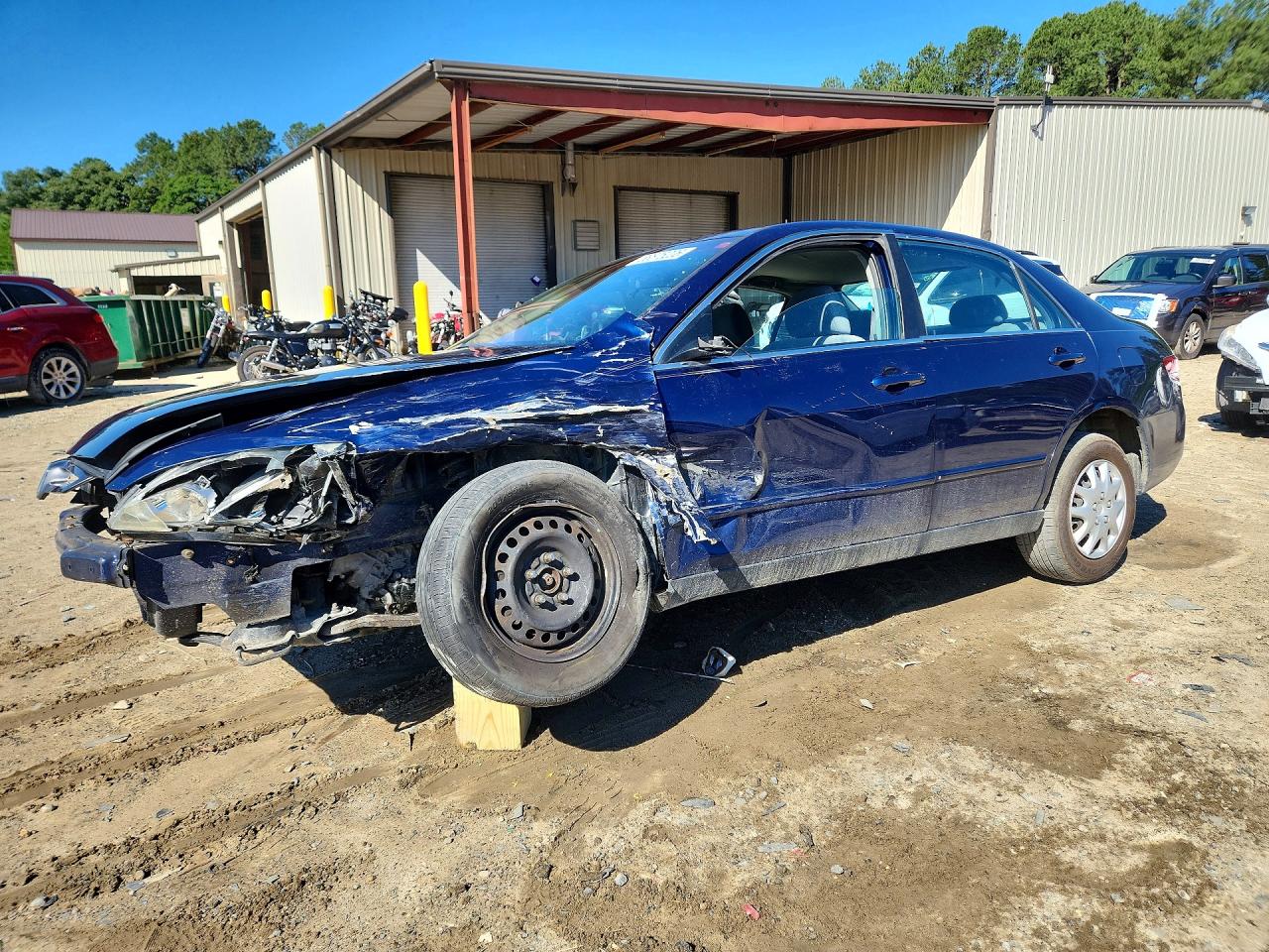 2003 Honda Accord LX, VIN 1HGCM56303A098821 — Front end