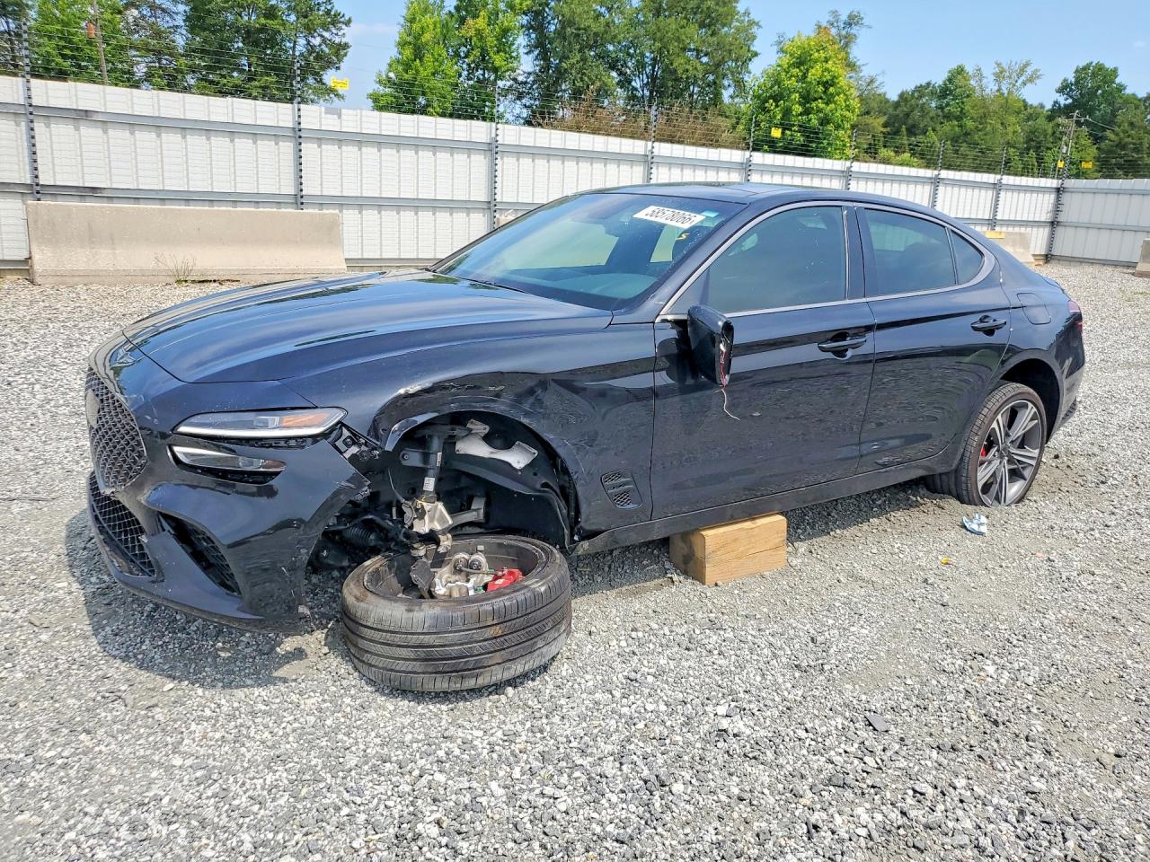 2024 Genesis G70 2.5T, VIN KMTG34SC3RU142306 — Undercarriage