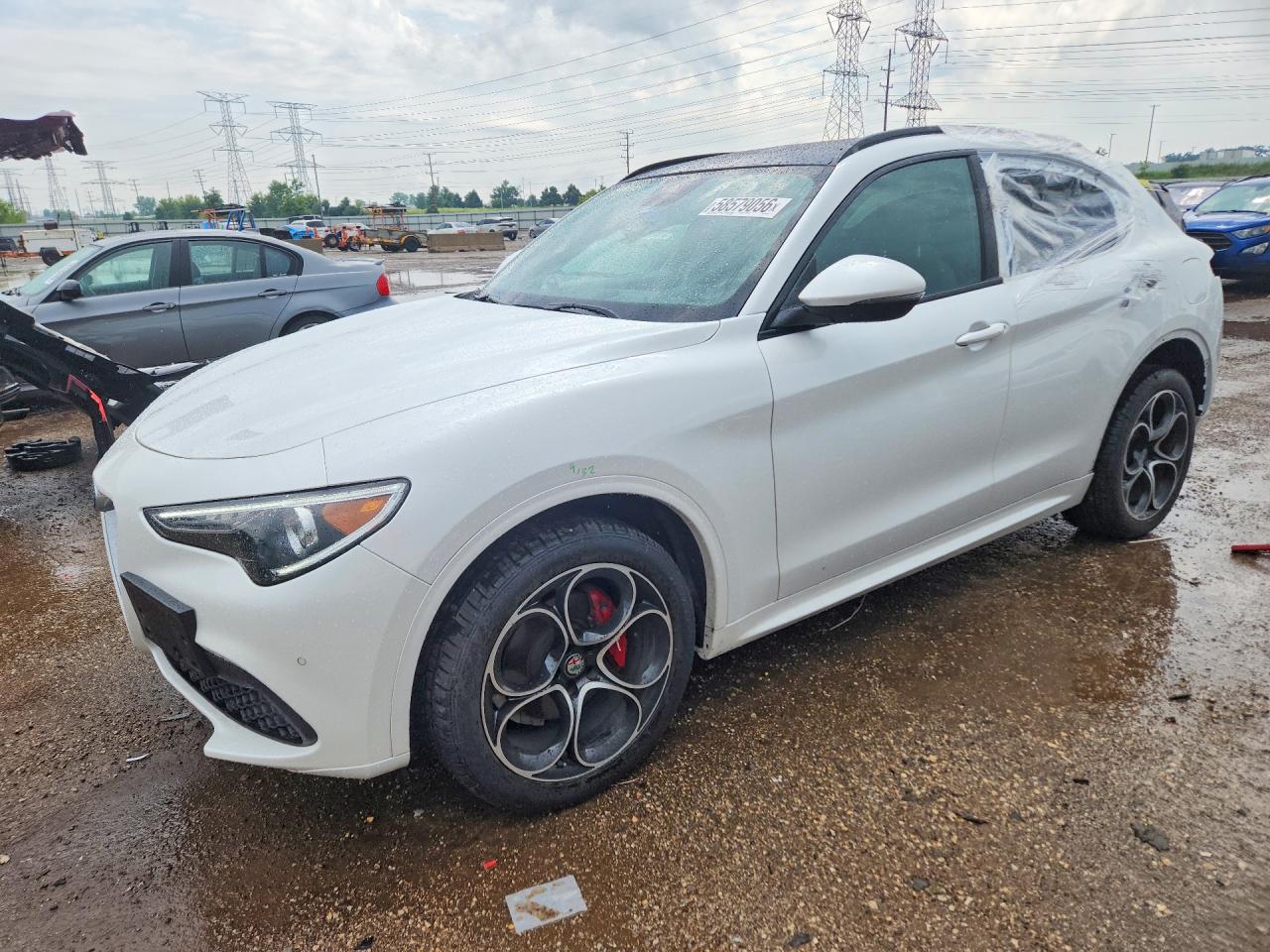 2021 Alfa Romeo Stelvio Ti, VIN ZASPAKBN9M7D03802 — Roof