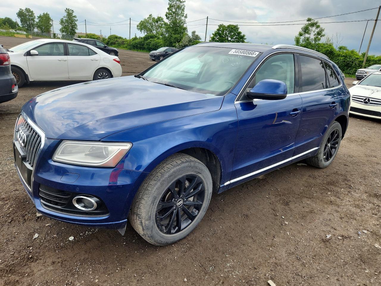 2013 Audi Q5 Premium Plus, VIN WA1VFCFP3DA090796 — Water / flood
