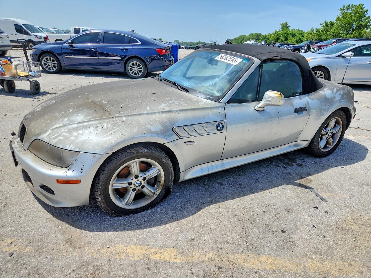 2001 BMW Z3 2.5, VIN WBACN334X1LK49305 — Burn