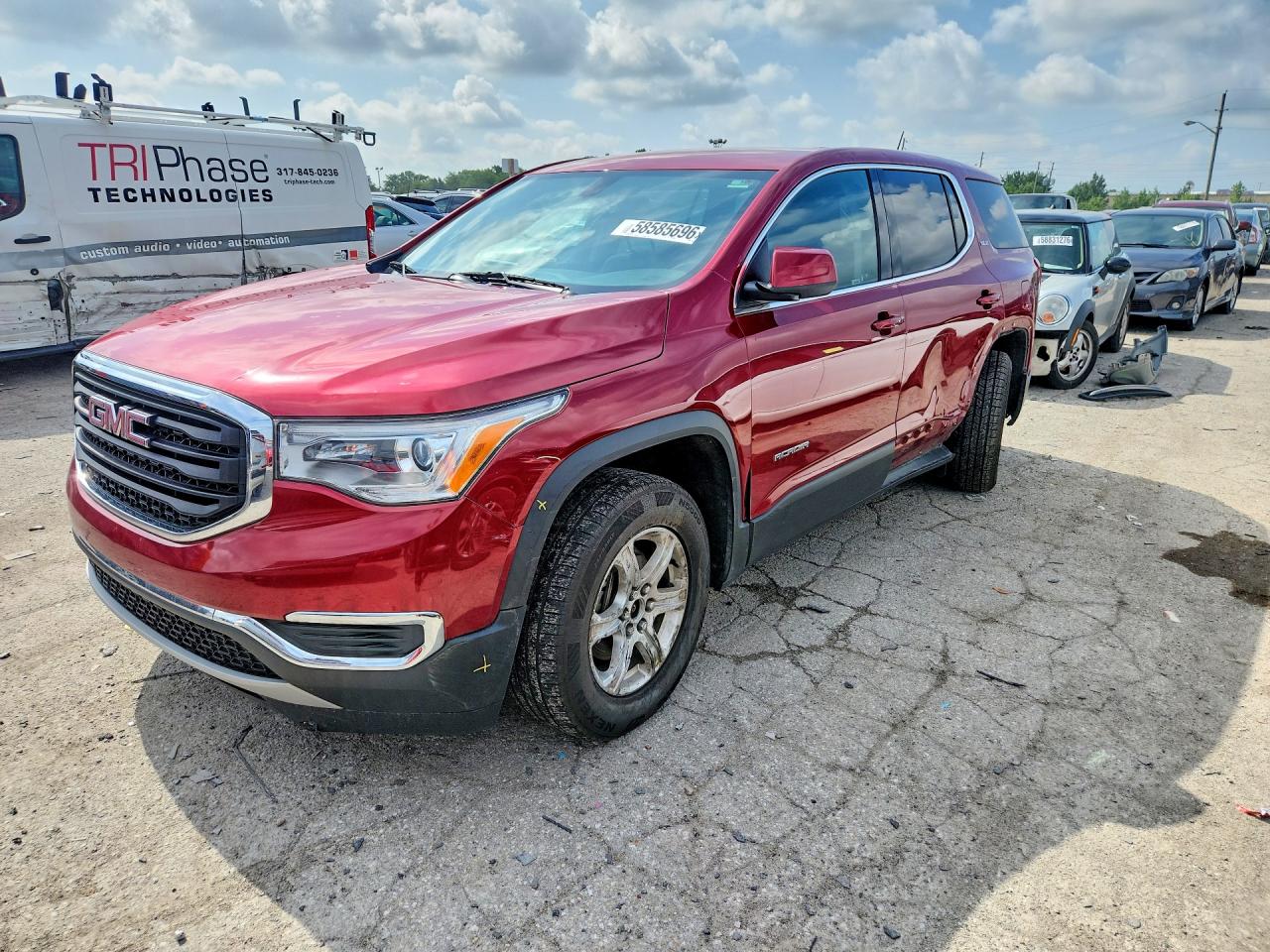 2019 GMC Acadia SLE, VIN 1GKKNKLA3KZ295205 — Град