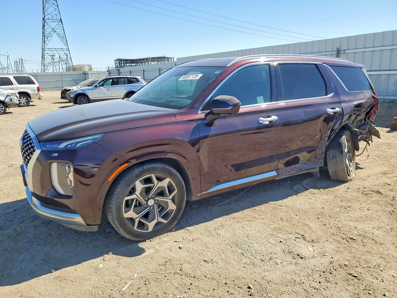 2021 Hyundai Palisade Calligraphy, VIN KM8R74HE1MU268821 — Бок