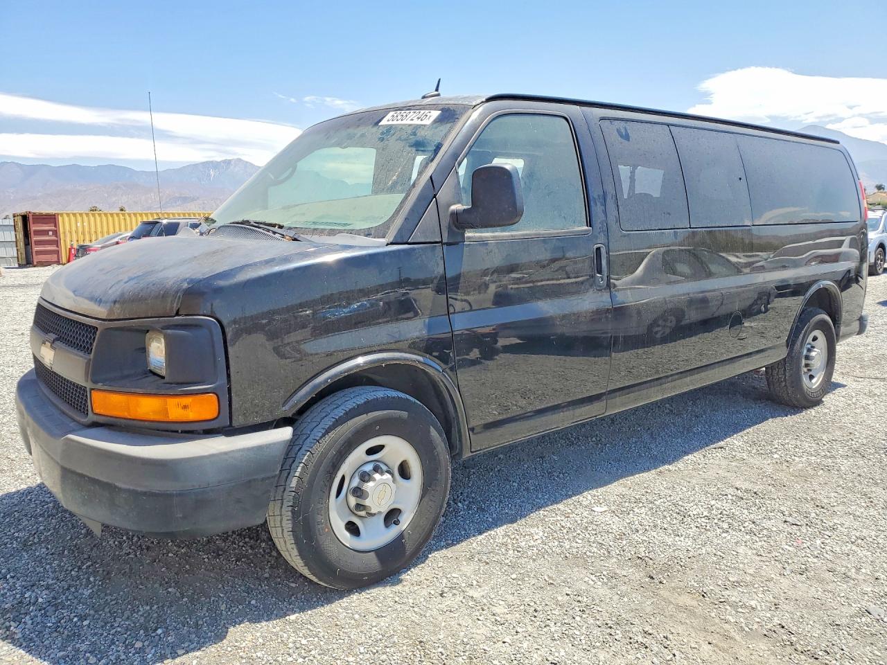 2013 Chevrolet Express Passenger LS, VIN 1GAZGZFA7D1150669 — Burn