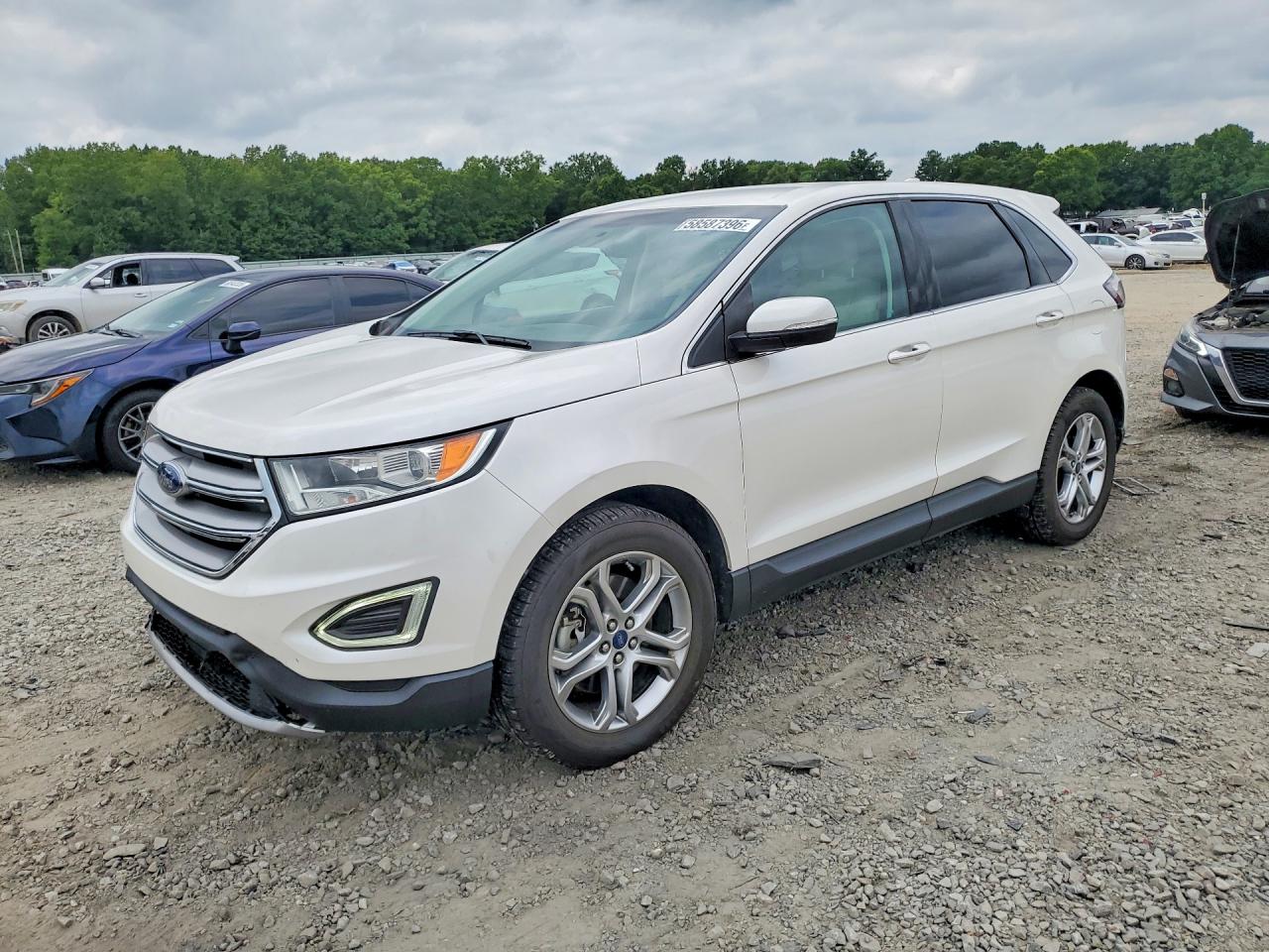 2015 Ford Edge Titanium, VIN 2FMTK4K97FBB68490 — Front end